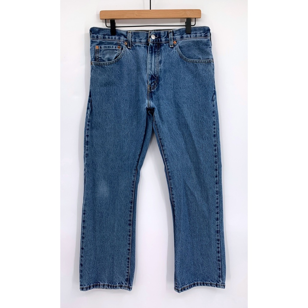 Levis 517 Jeans Mens 33x30 Blue Bootcut Fade 100% Cotton Medium Wash Denim Pants